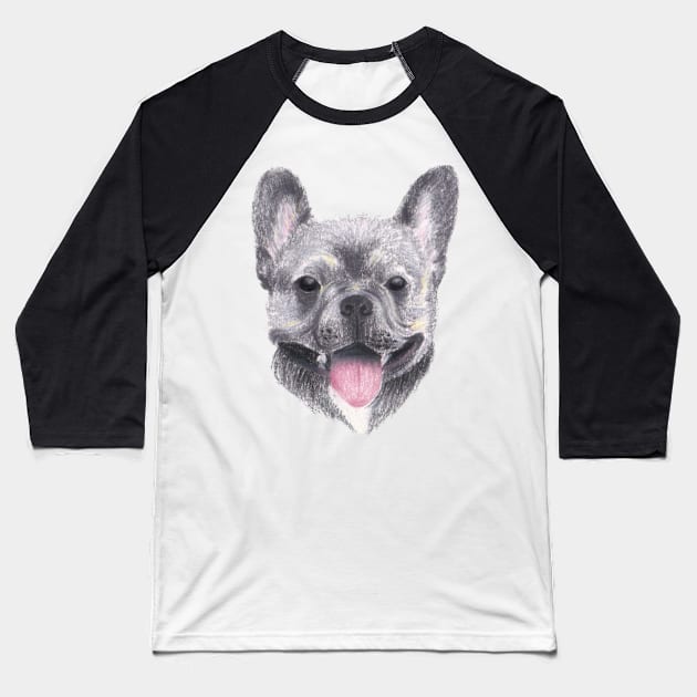 French Bulldog Puppy Baseball T-Shirt by Jean Creative